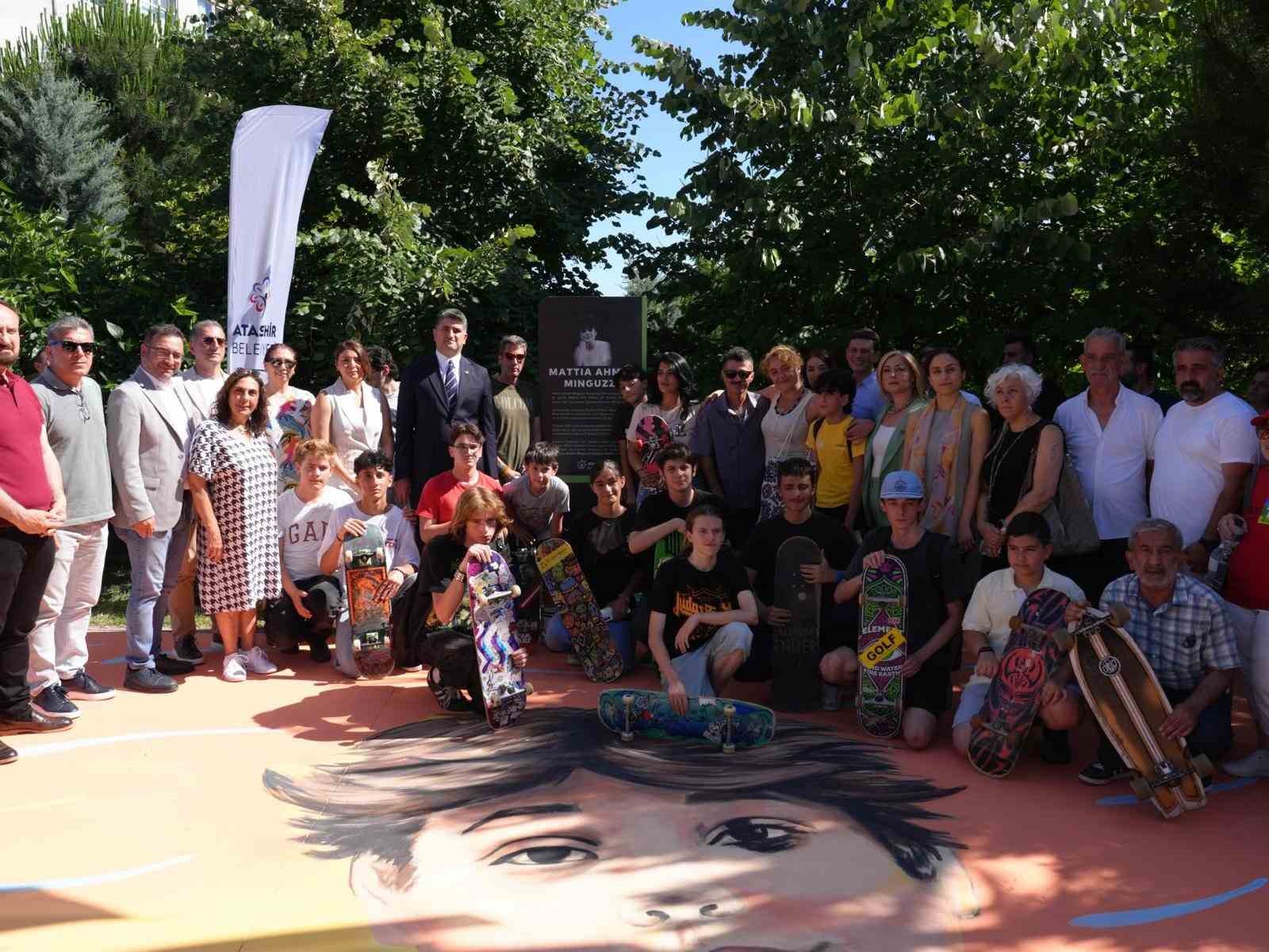 Ataşehir’de "Mattia Ahmet Minguzzi Kaykay Parkı" açıldı