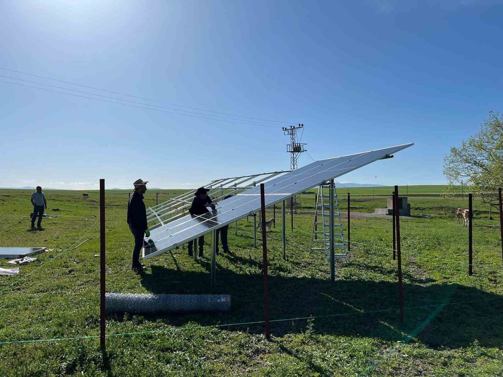 Akyaka’da GES sistemleriyle su deposunun elektrik giderleri karşılanıyor