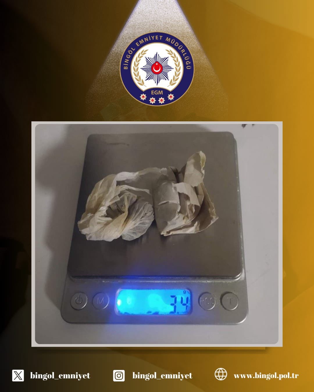 Bingöl’de uyuşturucu operasyonu