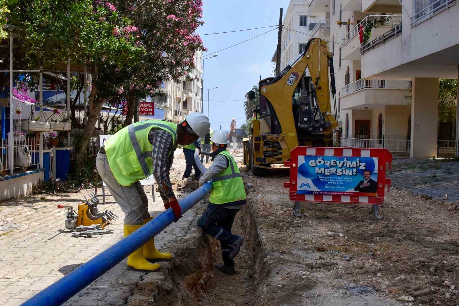MESKİ, Yapraklıkoy mevkiinde içme suyu hattını yeniledi