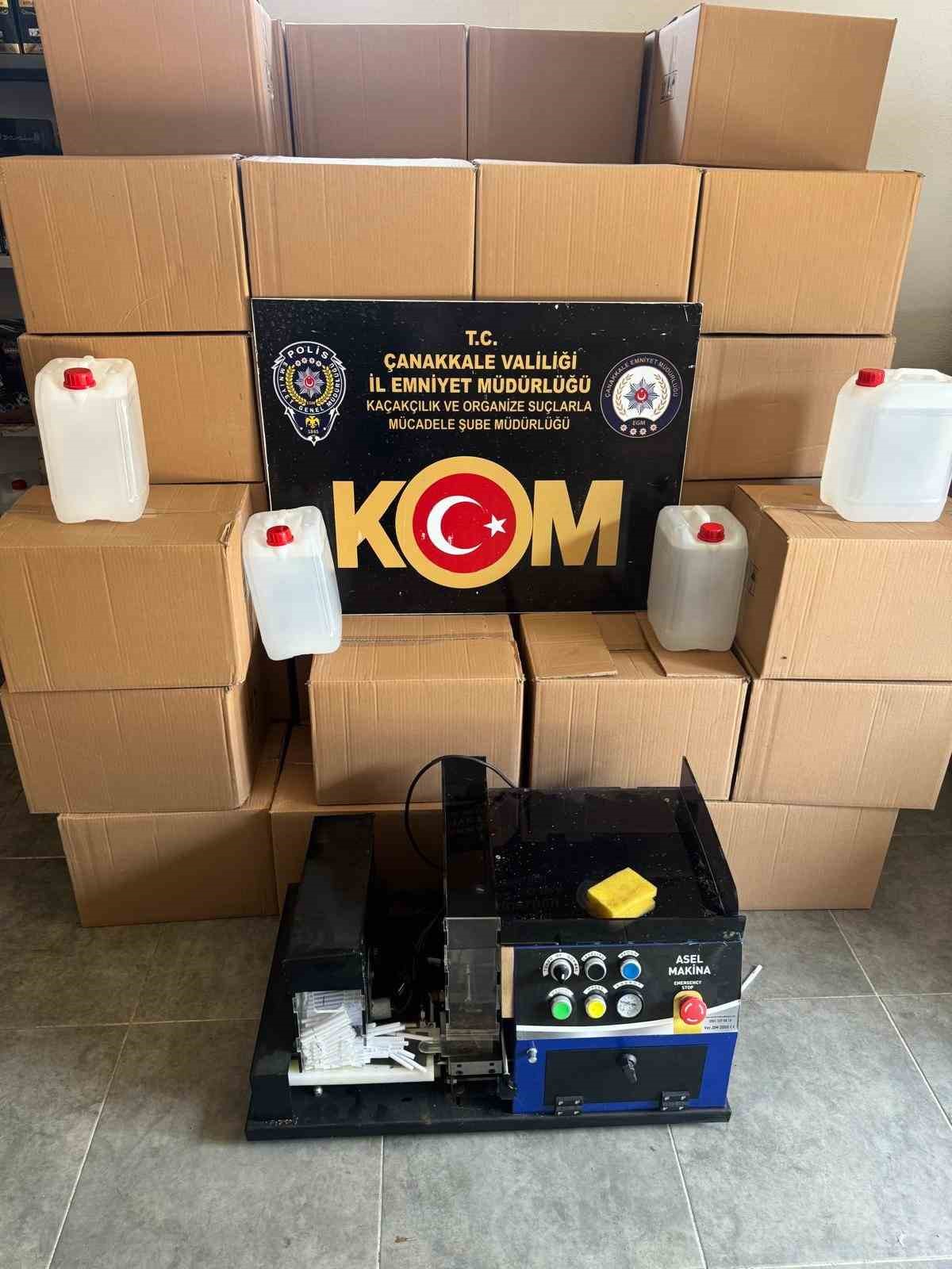 &Ccedil;anakkale&rsquo;de ka&ccedil;ak&ccedil;ılıkla m&uuml;cadele operasyonu
