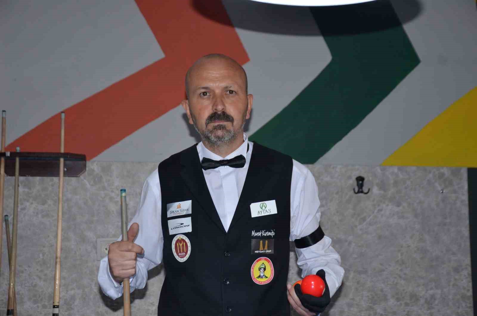 Bilardocu Murat Kiremitçi, dünya üçüncüsüyle yapacağı maça hazırlanıyor