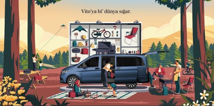 Vito Tourer, "Vito’ya bi’ dünya sığar" sloganı ile teste çıkıyor