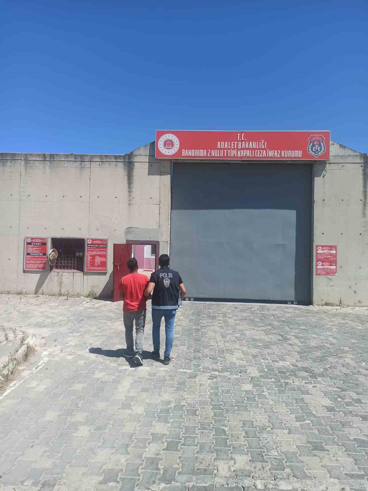 Erdek’te 18 yıl hapis cezası bulunan şahıs yakalandı