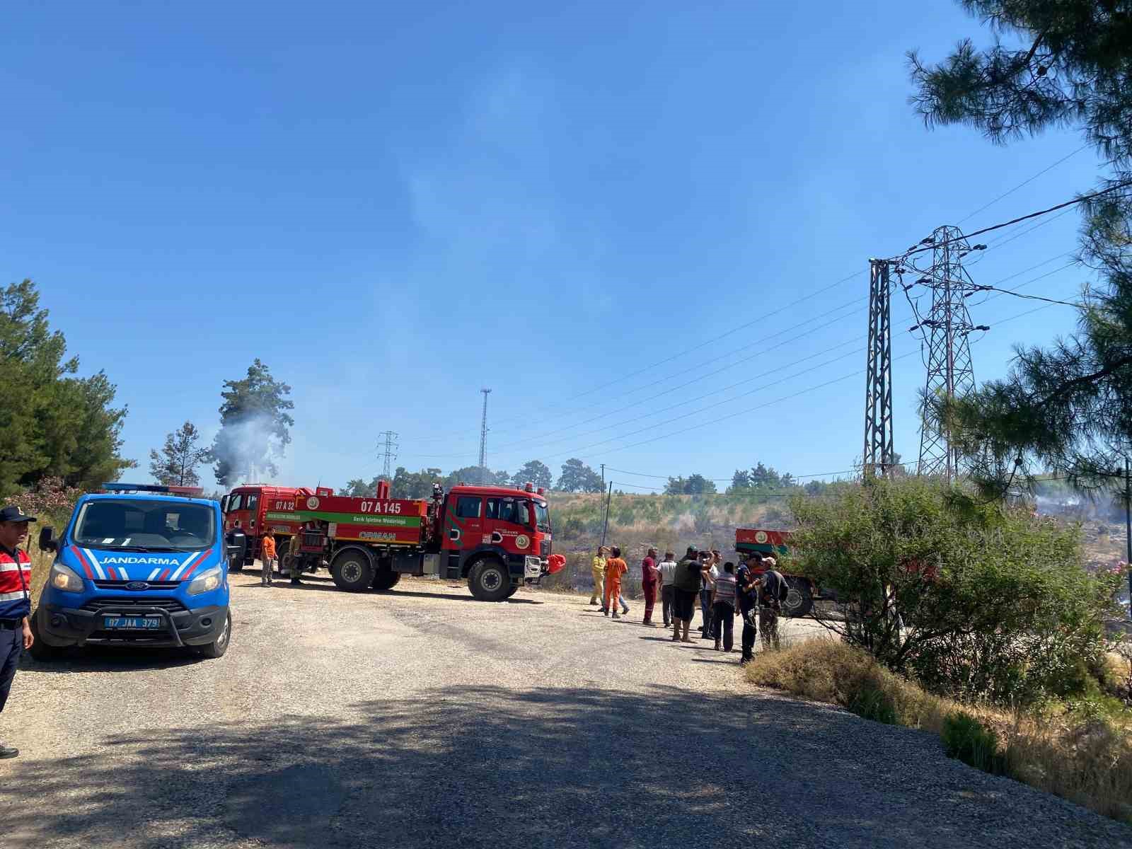 Antalya Aksu&rsquo;da orman yangını kontrol altına alındı
