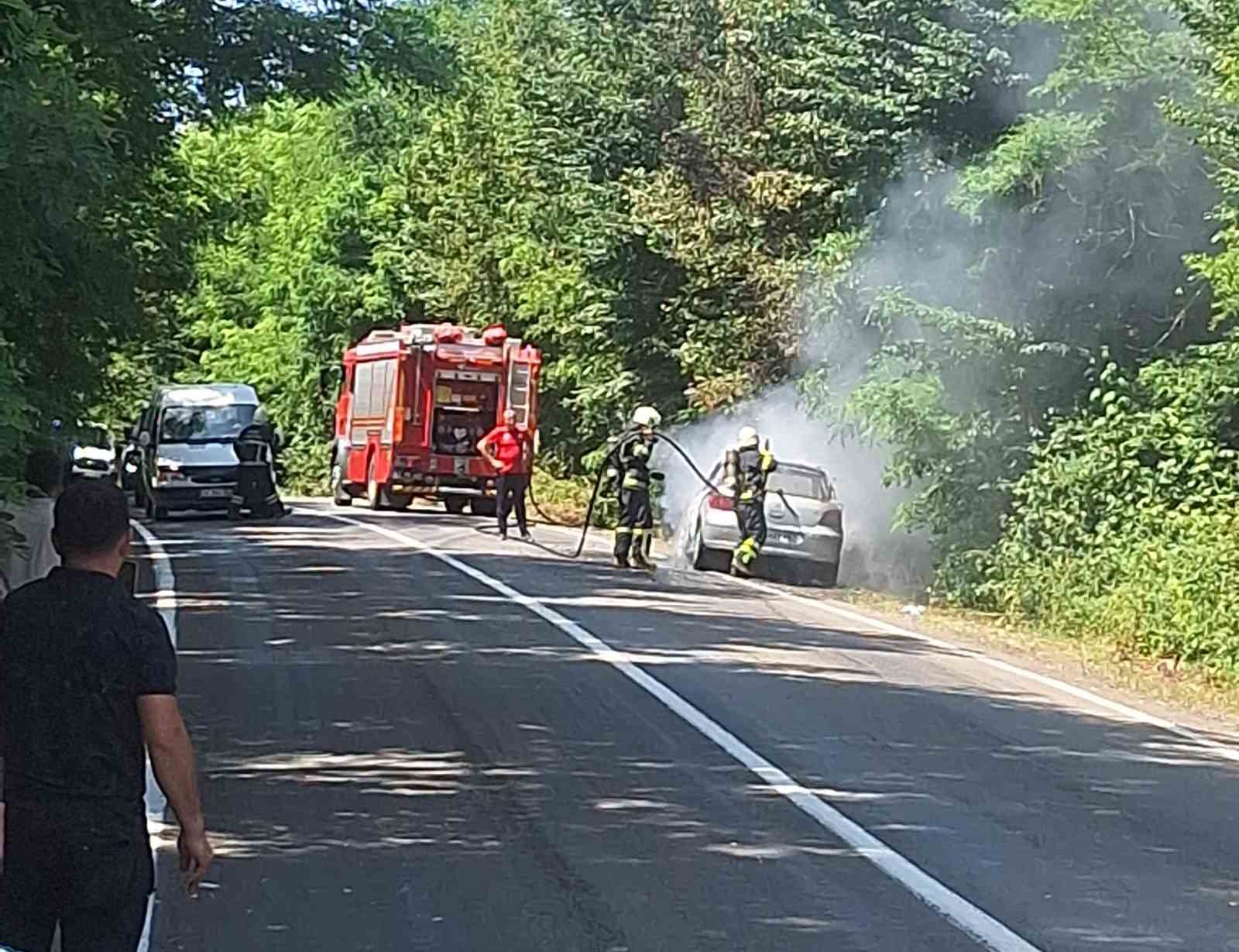 Ordu&rsquo;da otomobil yangını
