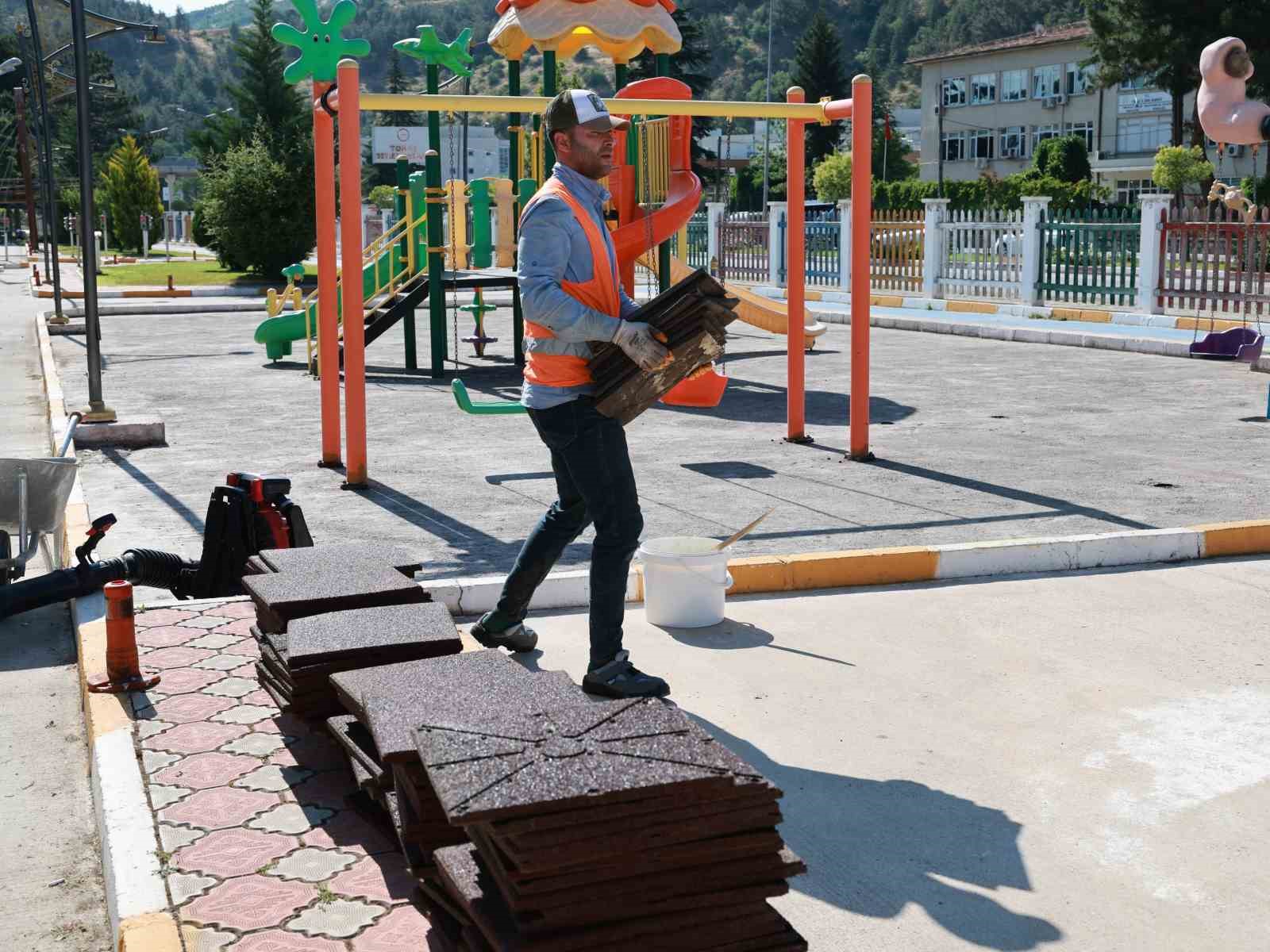 Tokat Belediyesi trafik eğitim parkı yenileniyor