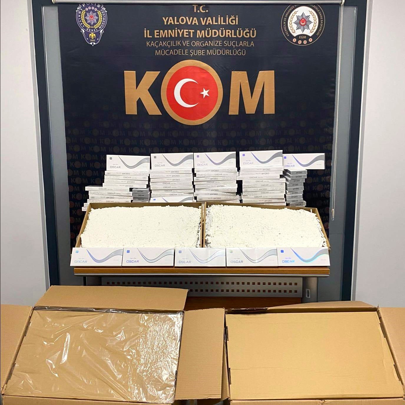 Yalova&rsquo;da g&uuml;mr&uuml;k ka&ccedil;ağı &uuml;r&uuml;n operasyonu
