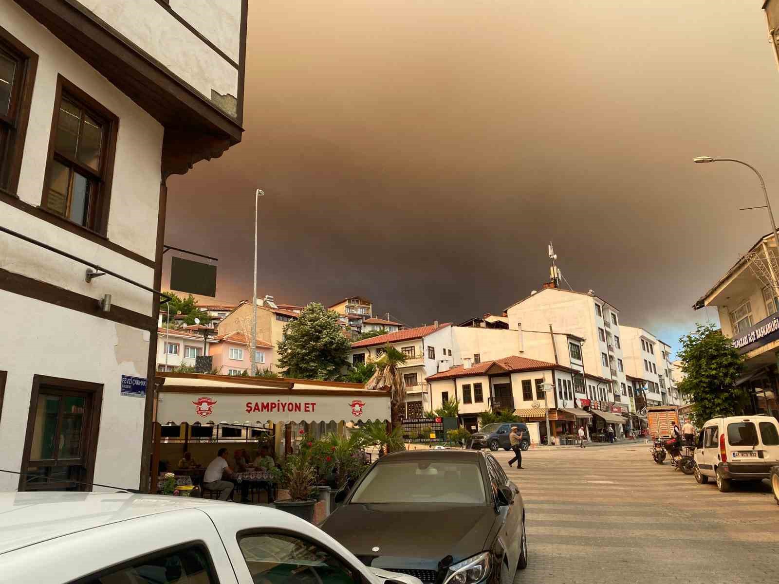 Sakarya’daki orman yangını nedeniyle Bilecik’te 1 köy boşaltılıyor