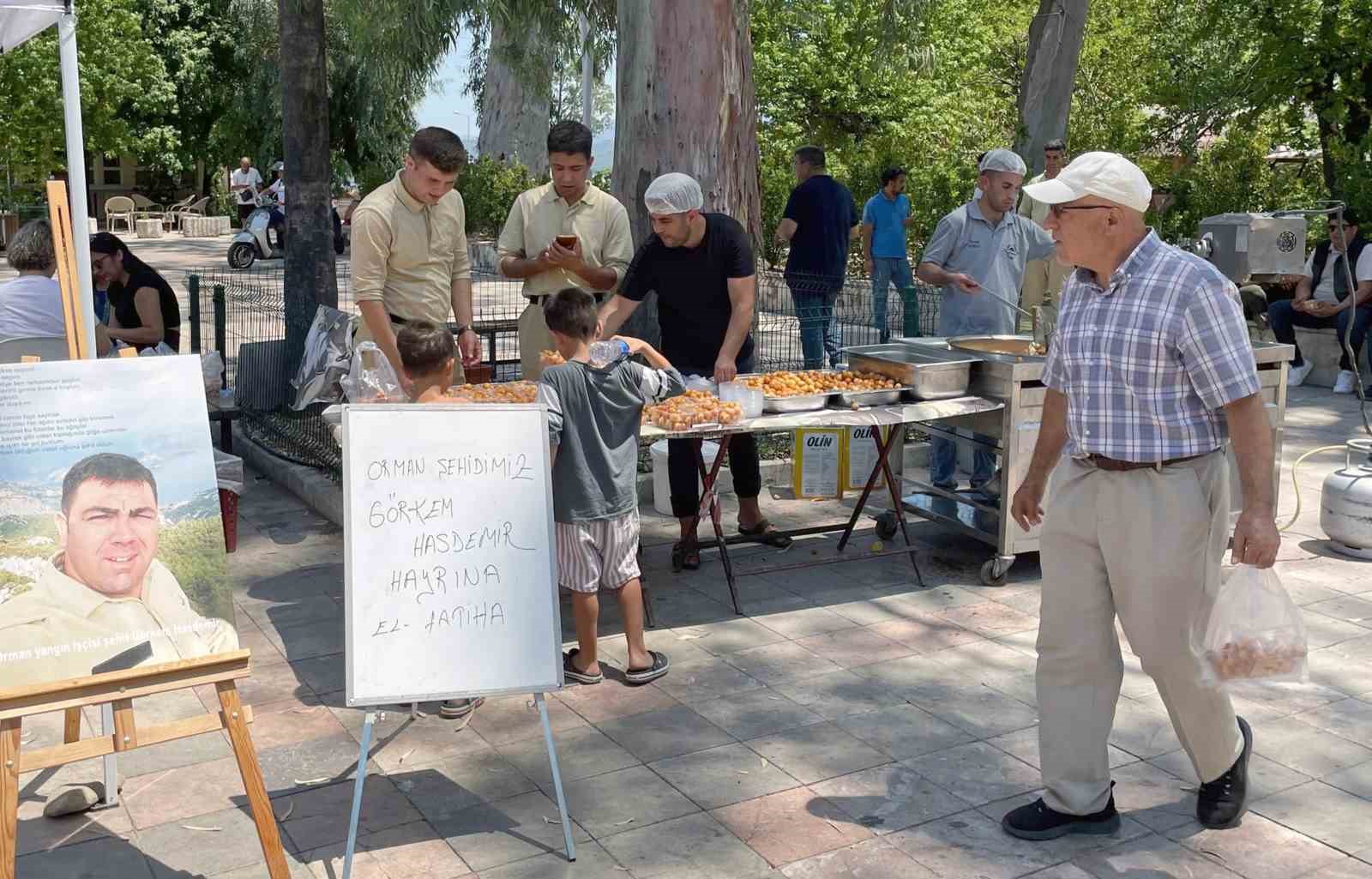 Orman şehidi Görkem Hasdemir için lokma hayrı
