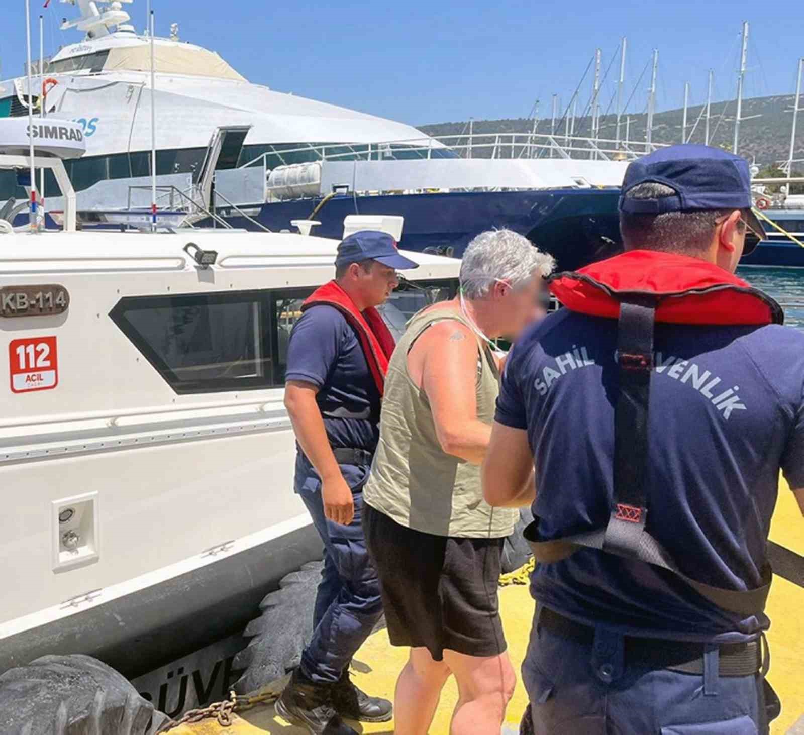Dalaman ve Bodrum’da denizden tıbbi tahliye