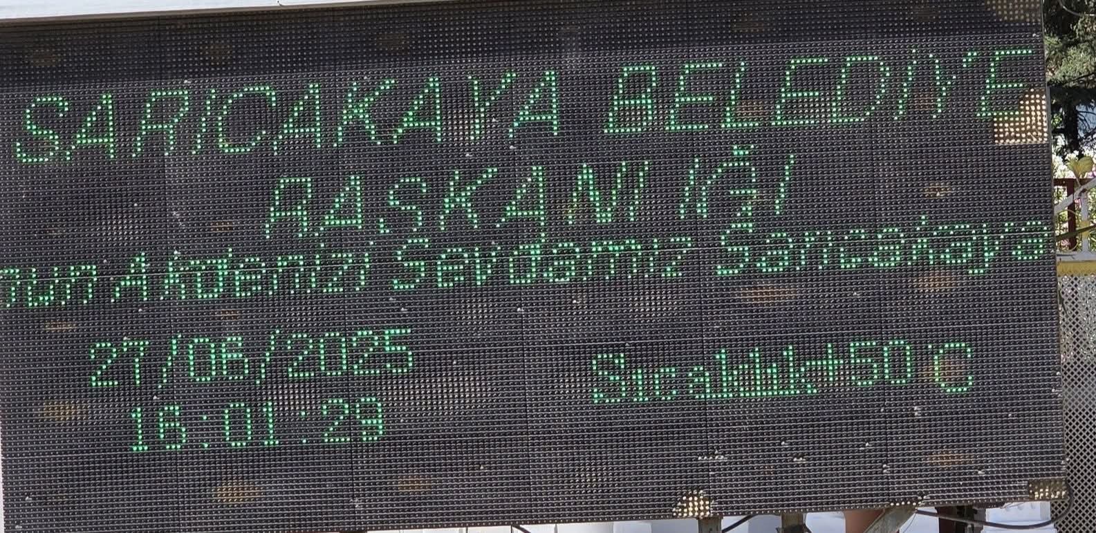 Sarıcakaya’da termometreler 50 dereceyi gösterdi