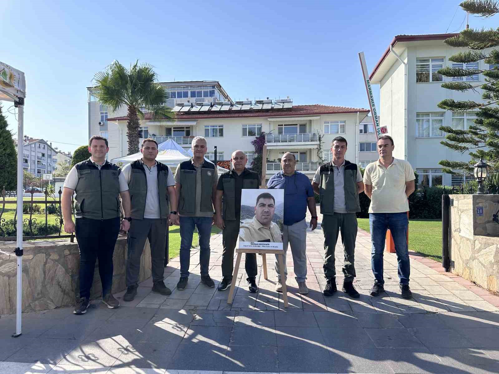 Marmaris’te şehit olan orman işçisi Görkem Hasdemir dualarla anıldı