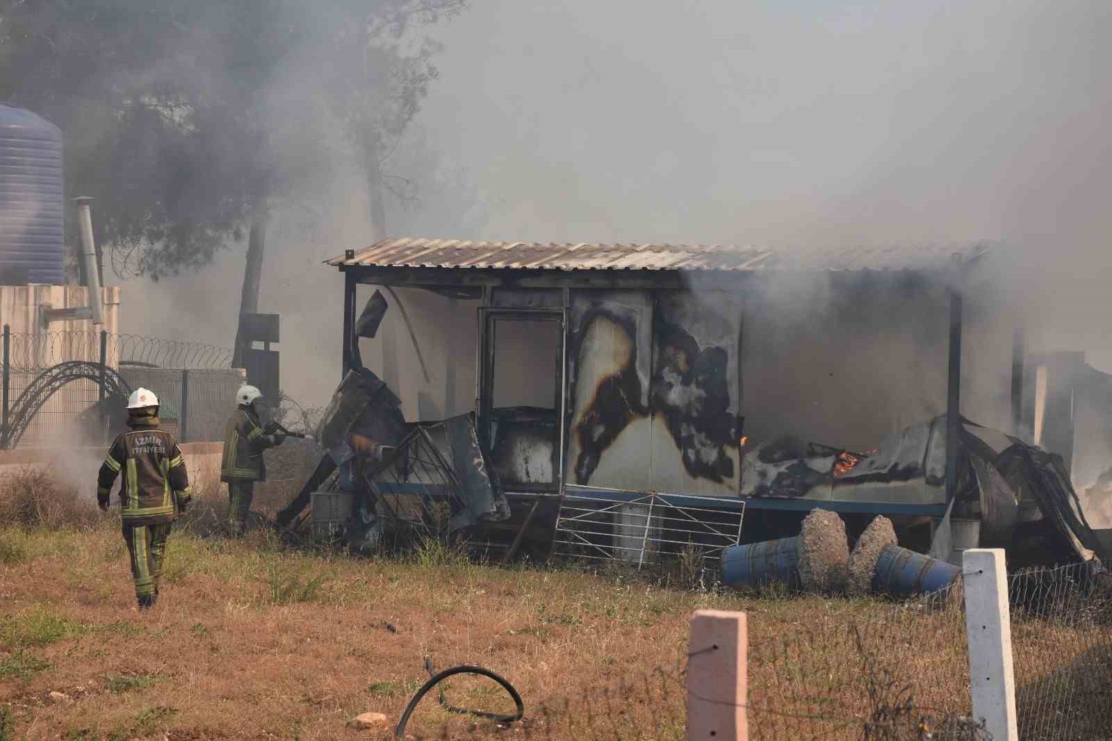 İzmir&rsquo;de orman yangını kontrol altında
