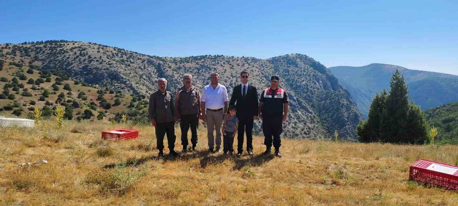 Aydıncık’ta 225 adet keklik doğaya salındı
