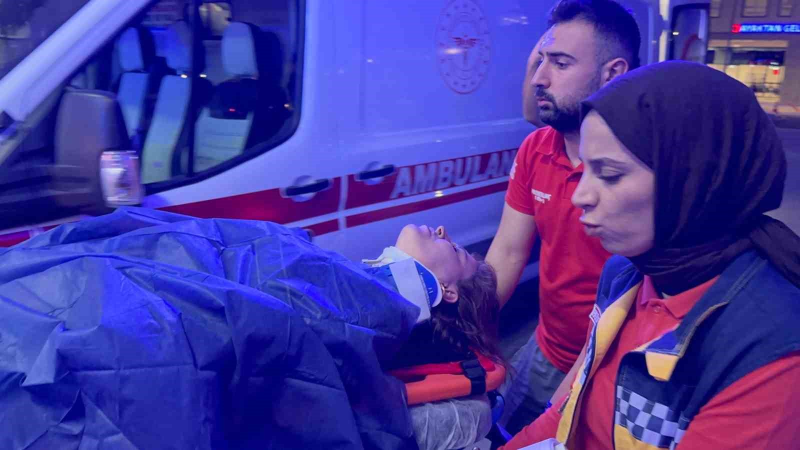 Motosiklet devrildi: 1 yaralı
