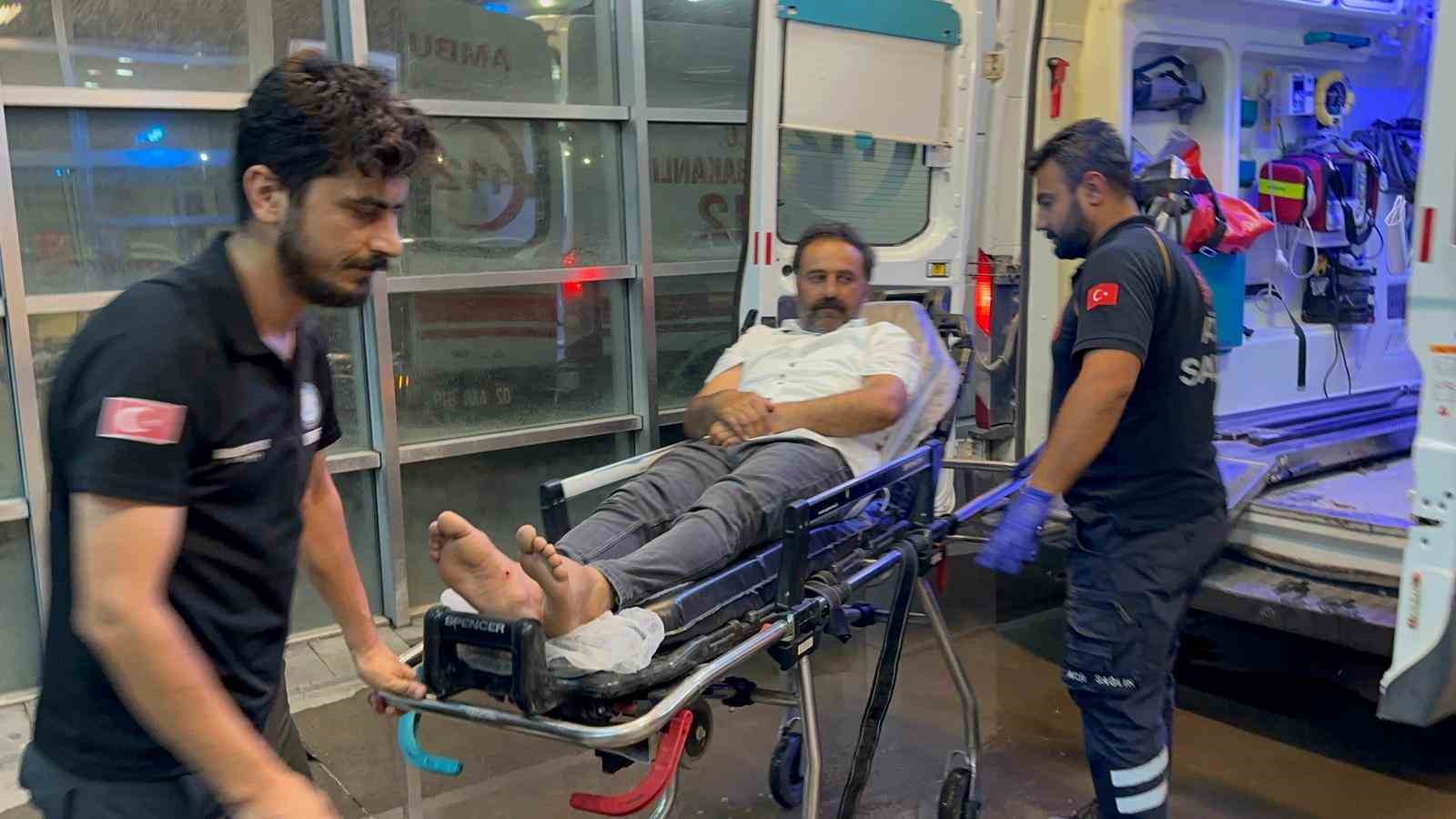 Akrebin soktuğu kişi hastaneye kaldırıldı