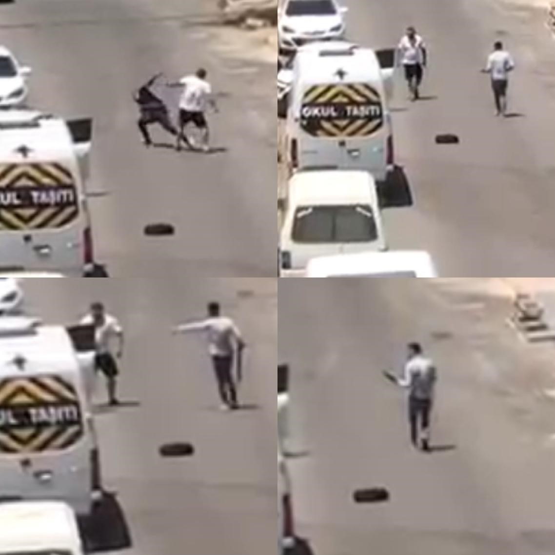 Silahlı kavga kamerada