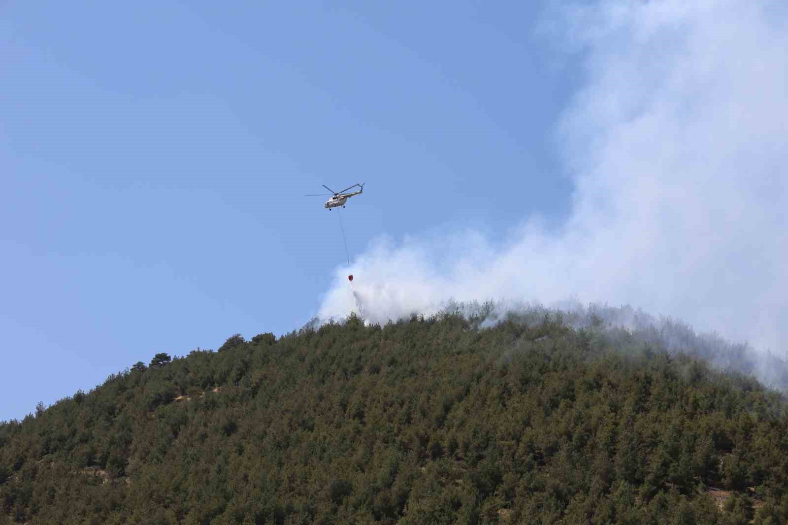 Kahramanmaraş’ta orman yangınlarından biri kontrol altına alındı, diğeri sürüyor