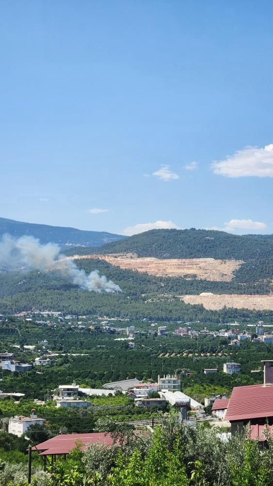 Finike&rsquo;de orman yangını
