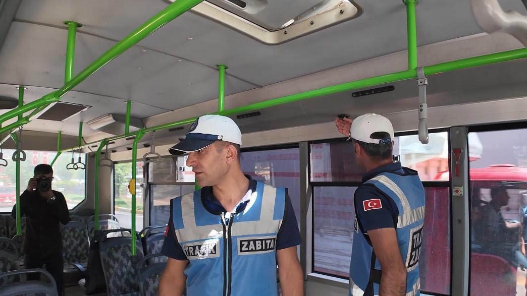 Mardin&rsquo;de toplu taşıma ara&ccedil;larına klima denetimi
