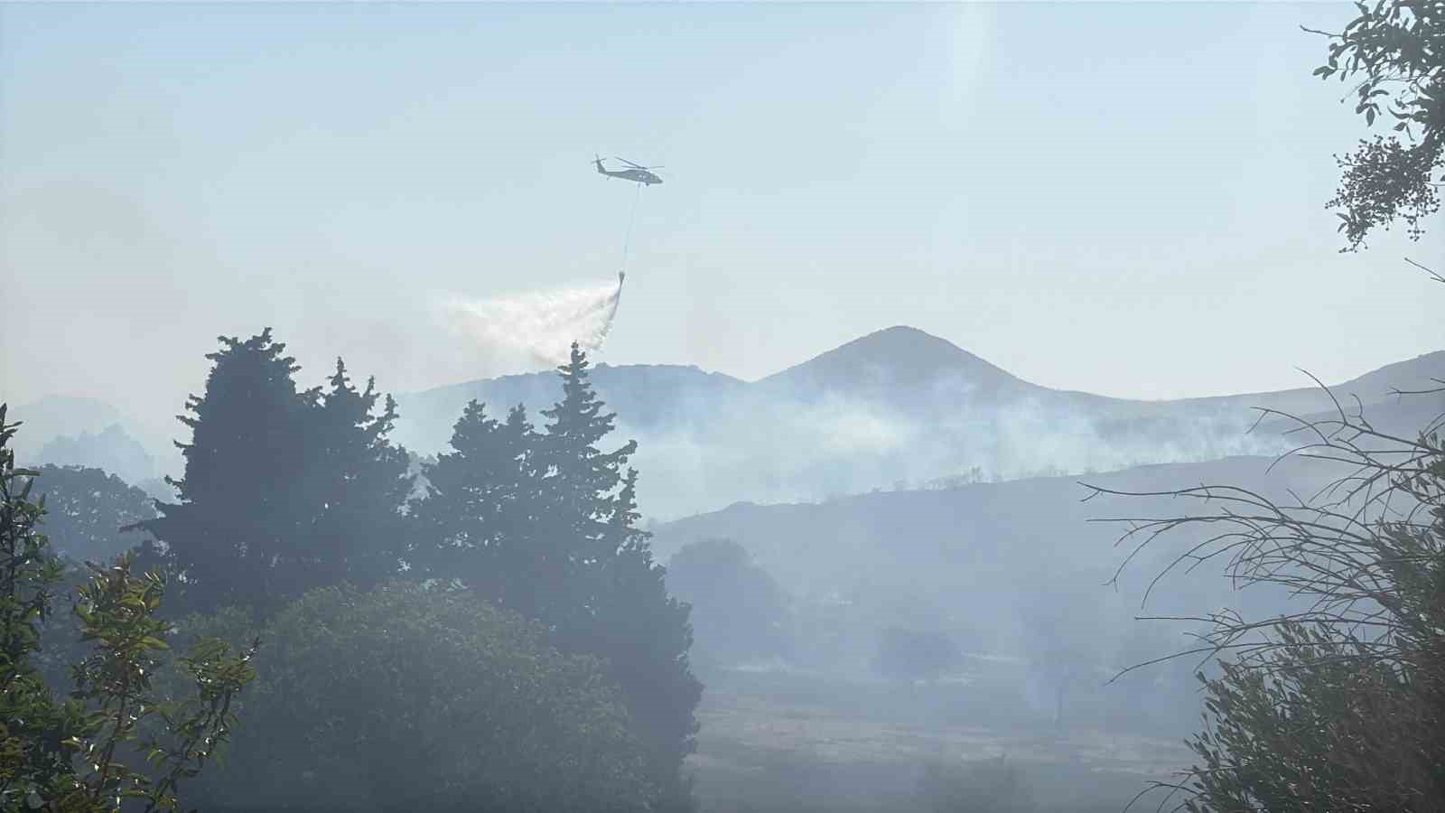 Bodrum&rsquo;da makilik alanda &ccedil;ıkan yangın 3 saatte s&ouml;nd&uuml;r&uuml;ld&uuml;
