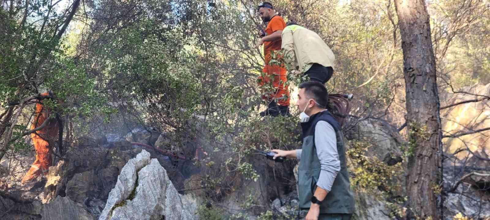 Finike’deki orman yangını kontrol altına alındı