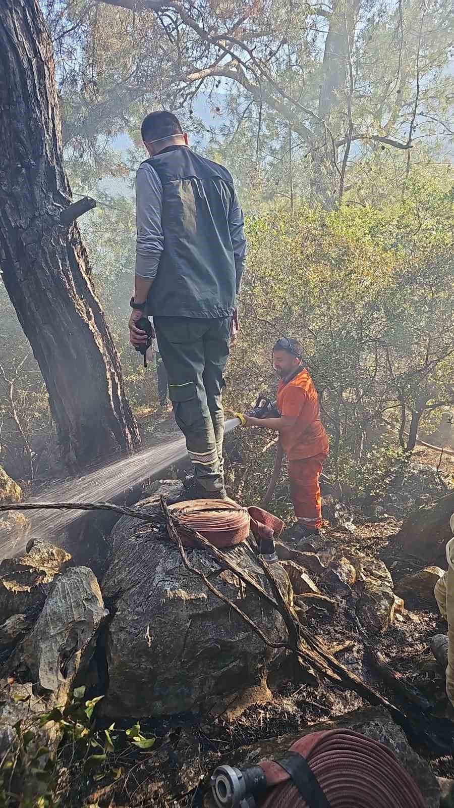 Finike&rsquo;deki orman yangını kontrol altına alındı
