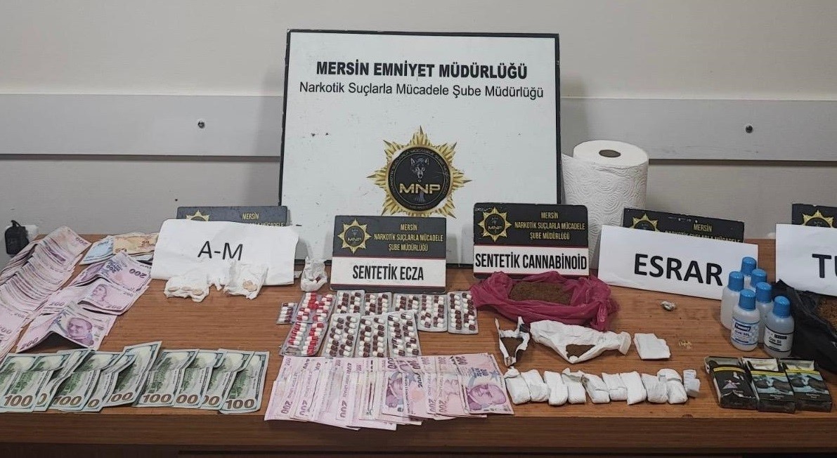 Mersin’de uyuşturucu ile mücadele: 35 şüpheli tutuklandı