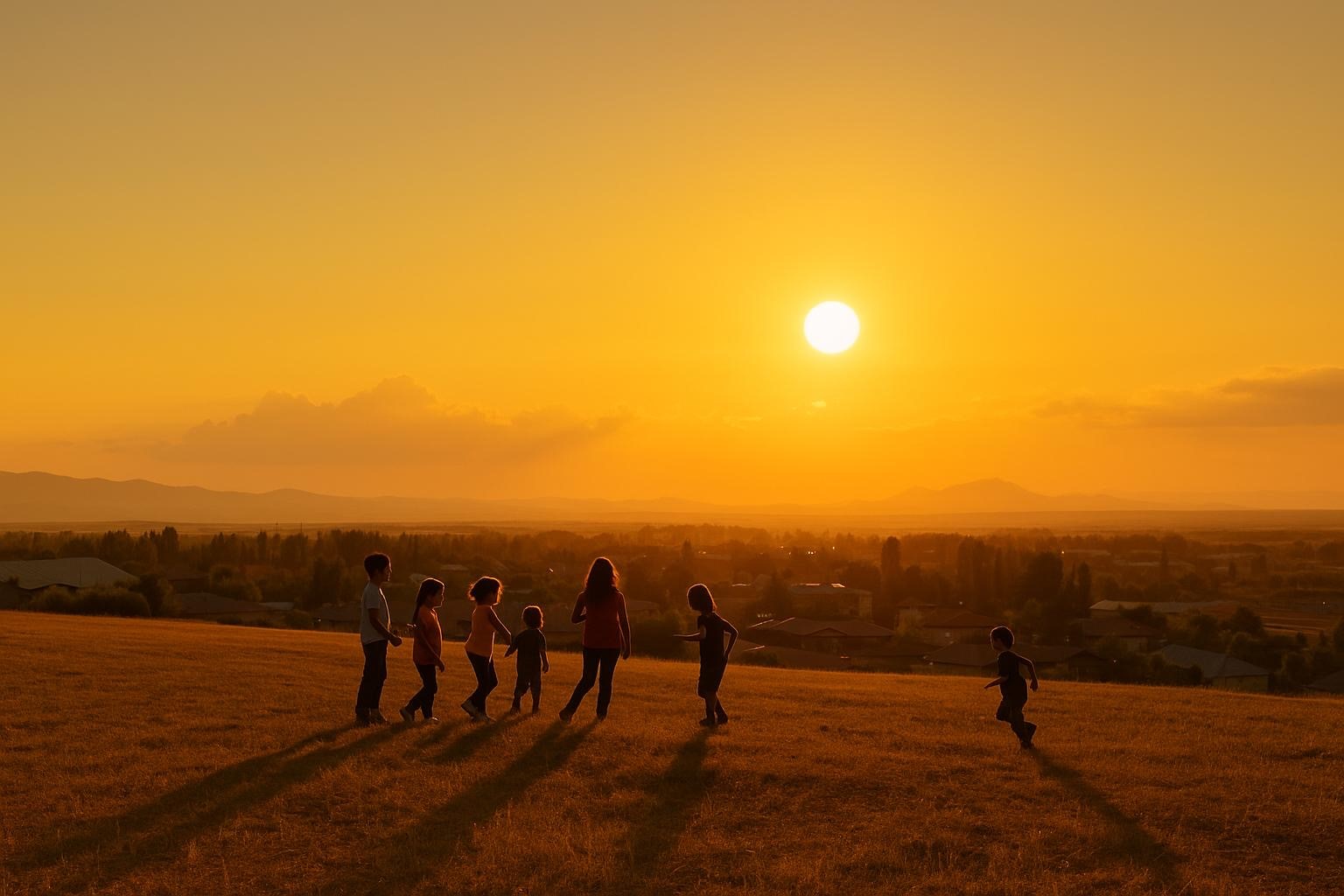 Ağrı’da gün batımı kartpostallık görüntüler sunuyor