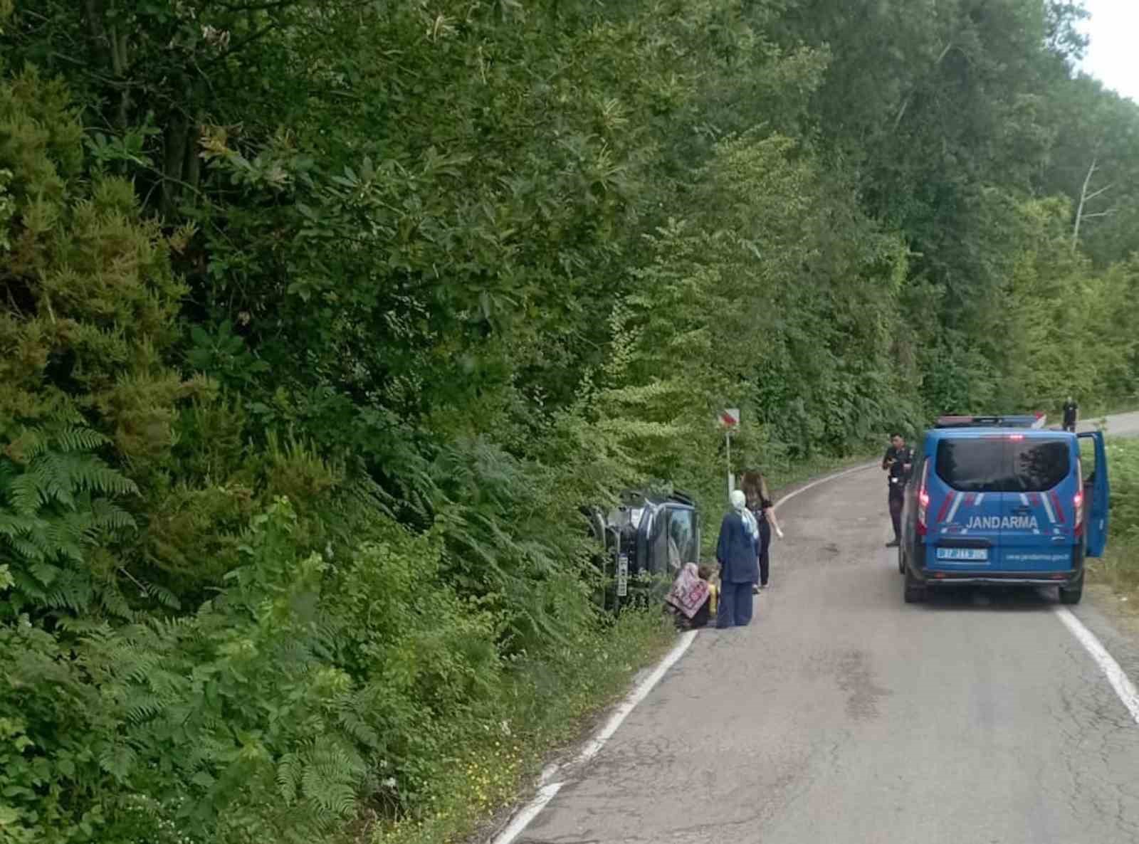 Kastamonu’da takla atan cipteki 1 kişi yaralandı