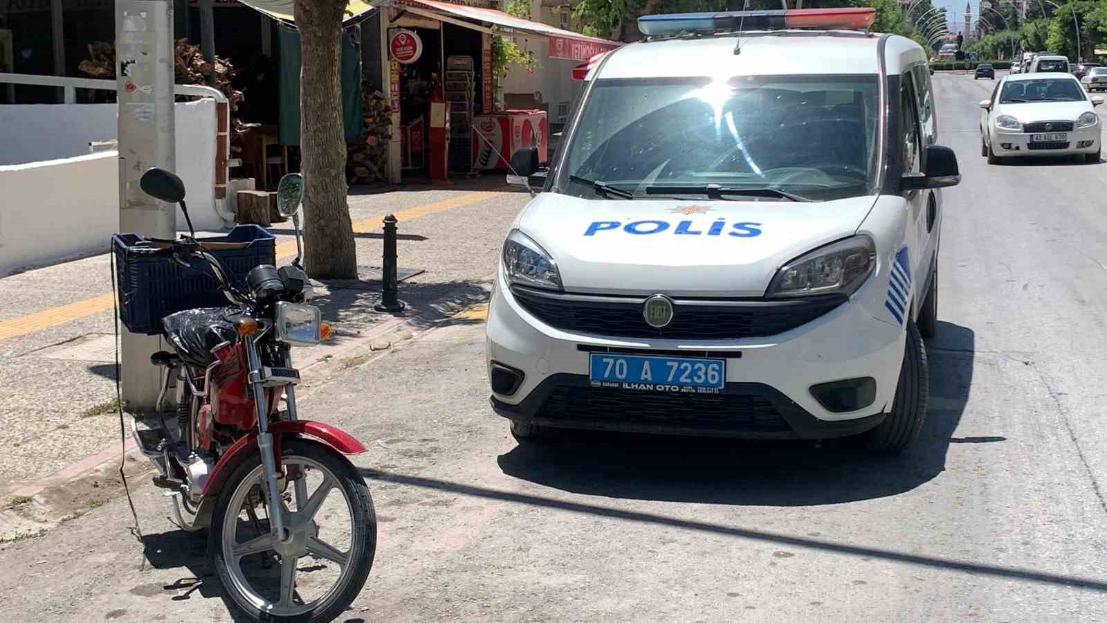 Karaman’da çaldığı motosikletle kaza yapan şahıs yaralandı