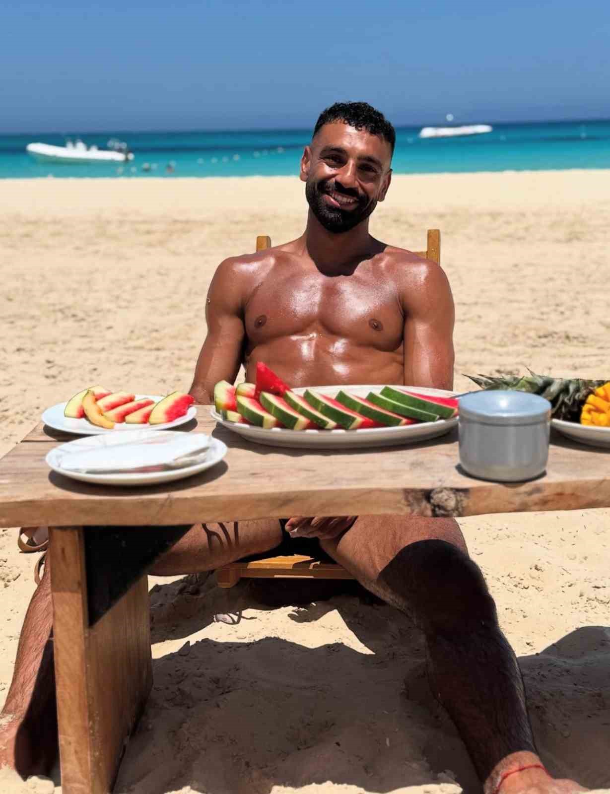 Premier Lig&rsquo;in gol kralı Muhammed Salah, Bodrum&rsquo;a hayran kaldı
