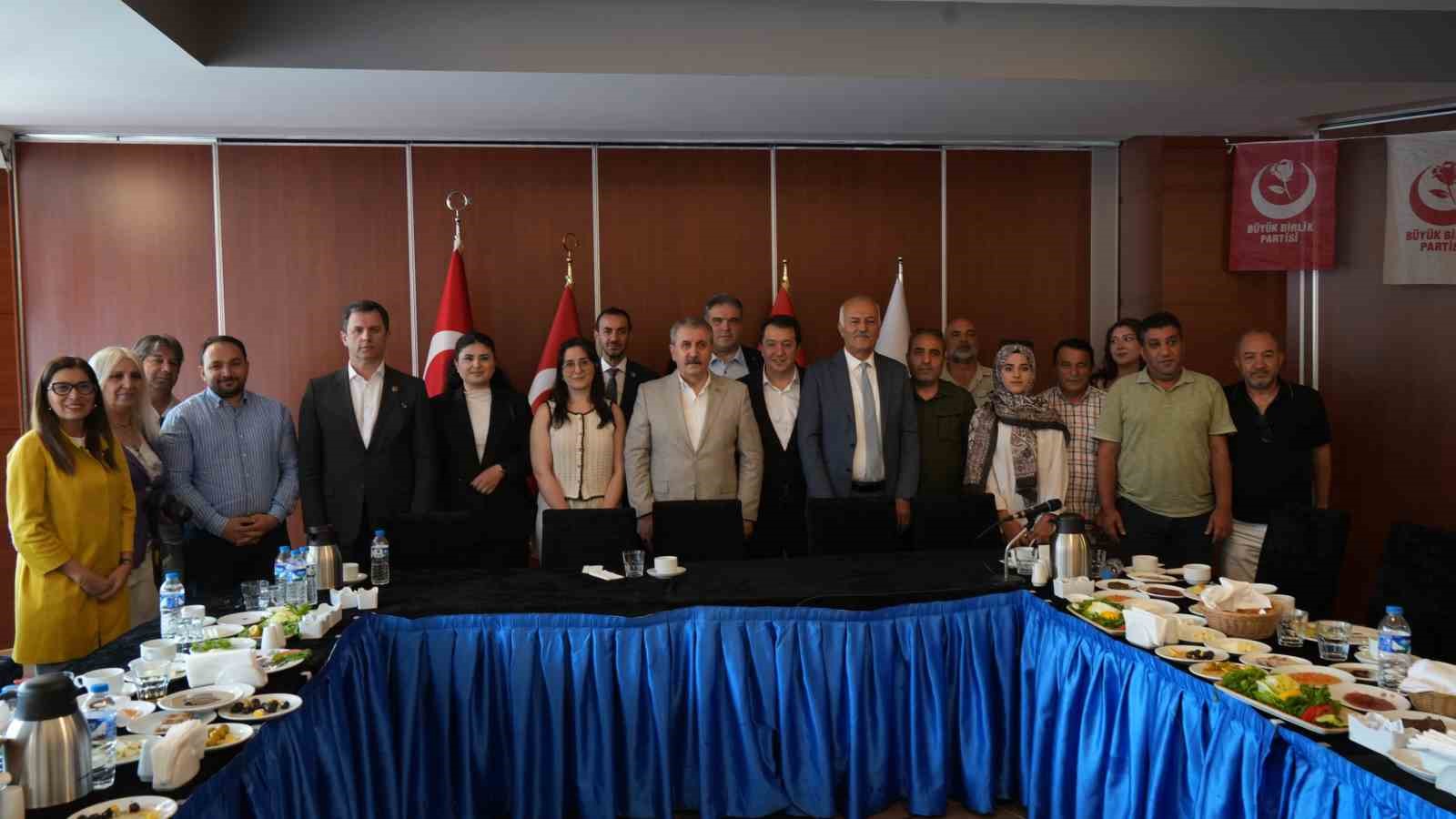 BBP Genel Başkanı Mustafa Destici; "Siyasi partilerin kurultaylarıyla ilgili kararı ilçe seçim kurulu verir, Yüksek Seçim Kurulu onaylar"
