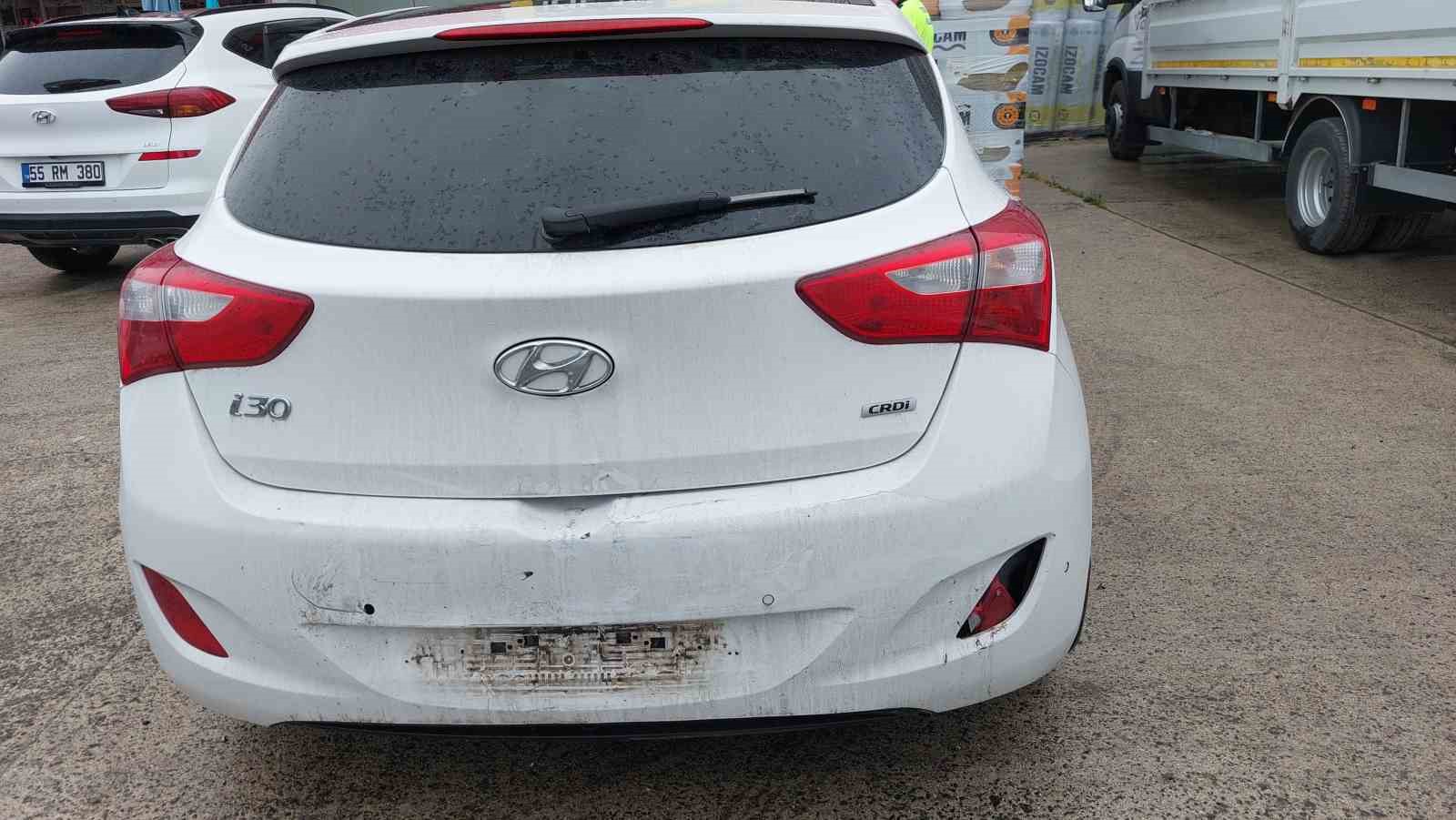 Samsun&rsquo;da trafik kazası: 2 yaralı
