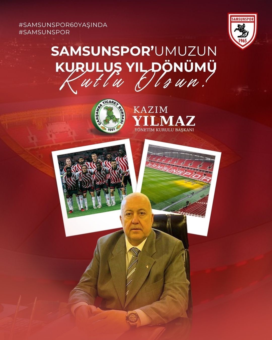 Samsunspor’un 60. yılına anlamlı kutlama: "Şehrimizin ortak değeri"