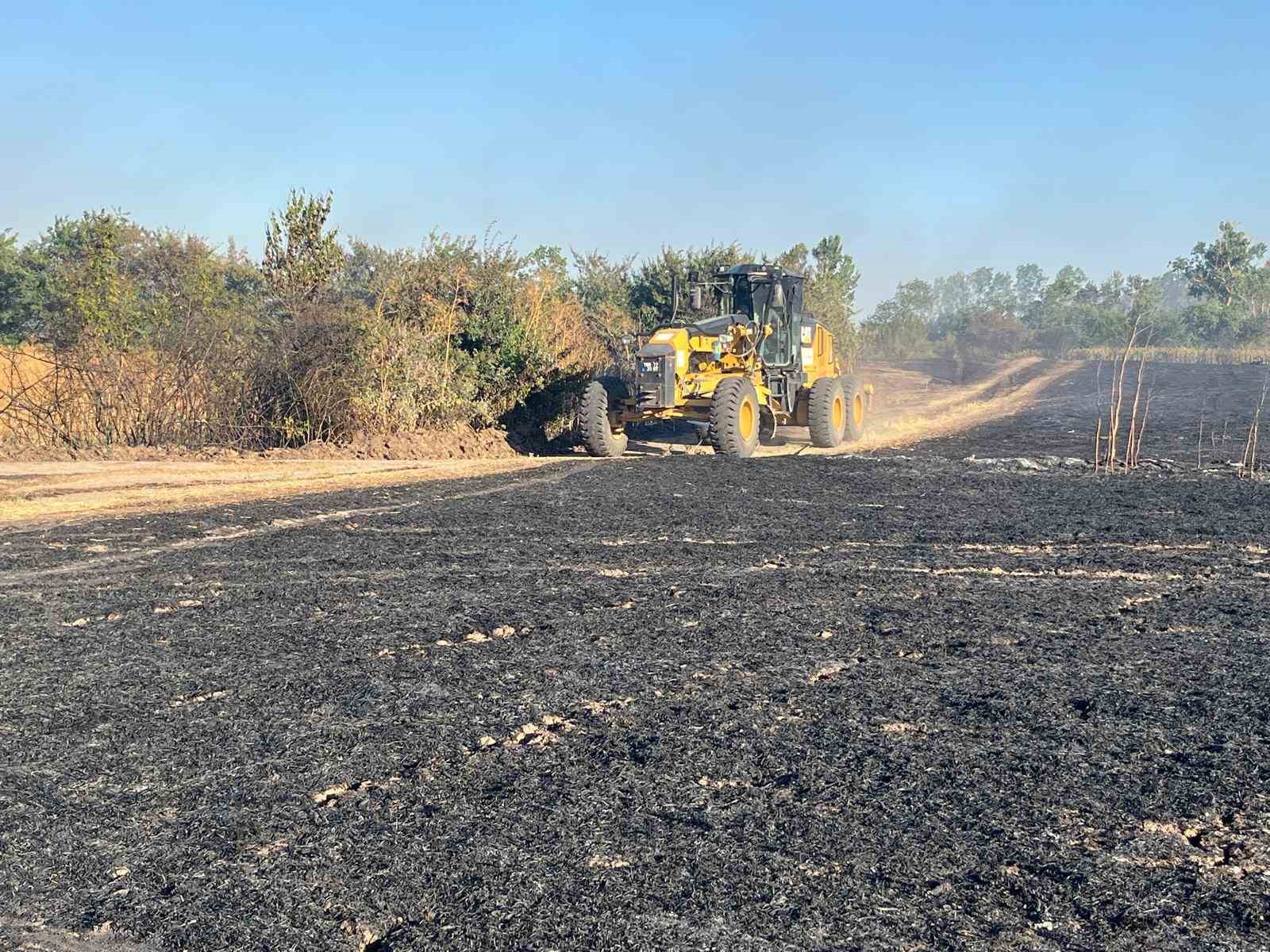 Tekirdağ&rsquo;da &ccedil;ıkan yangında bin 500 dekarlık tarım arazisi zarar g&ouml;rd&uuml;

