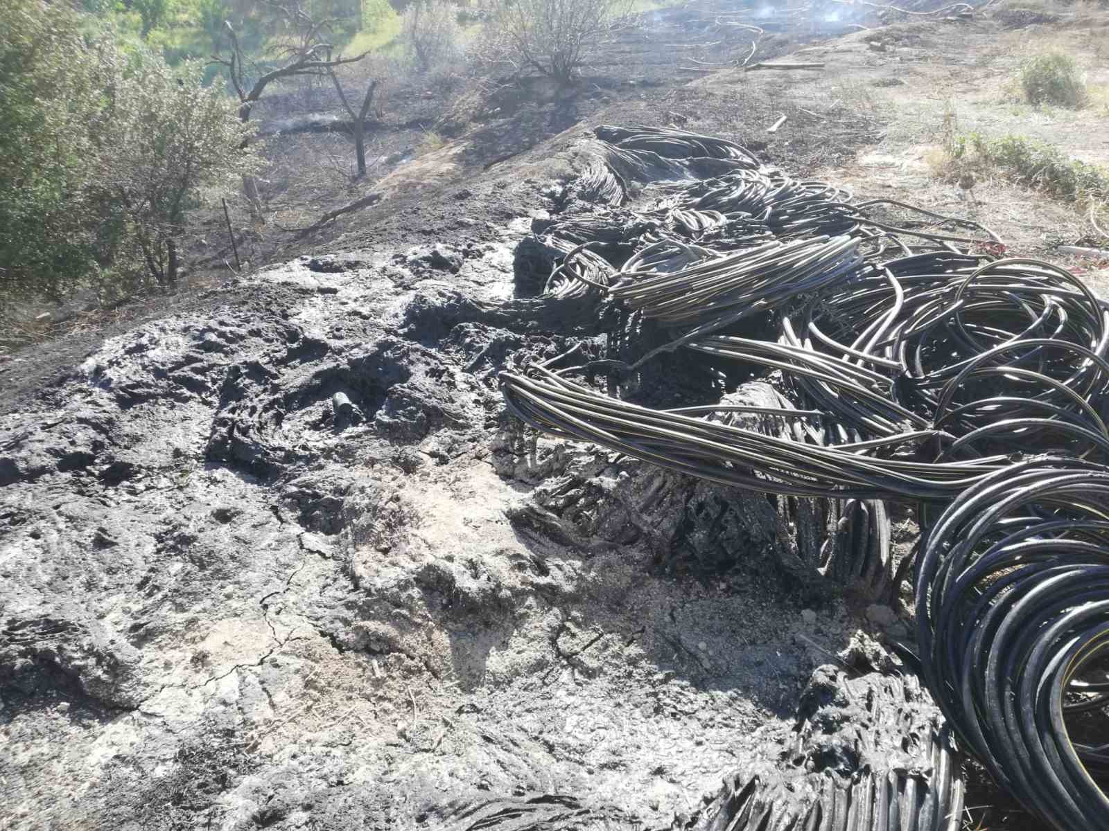 Malatya&rsquo;da ot yangını
