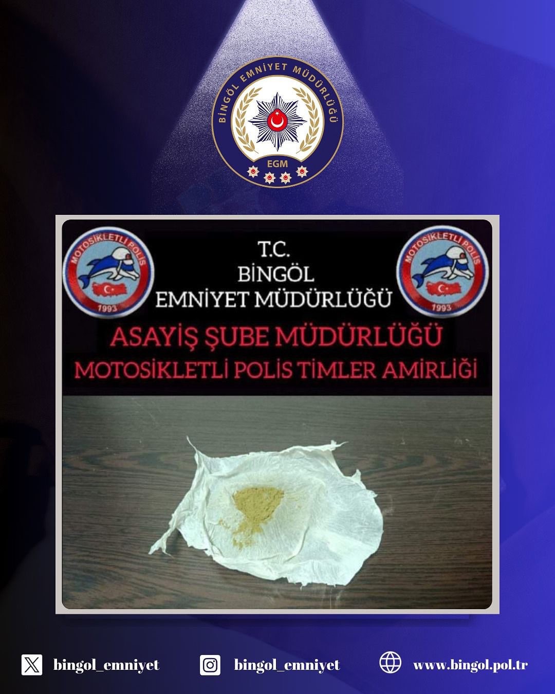 Bingöl’de uyuşturucu operasyonu