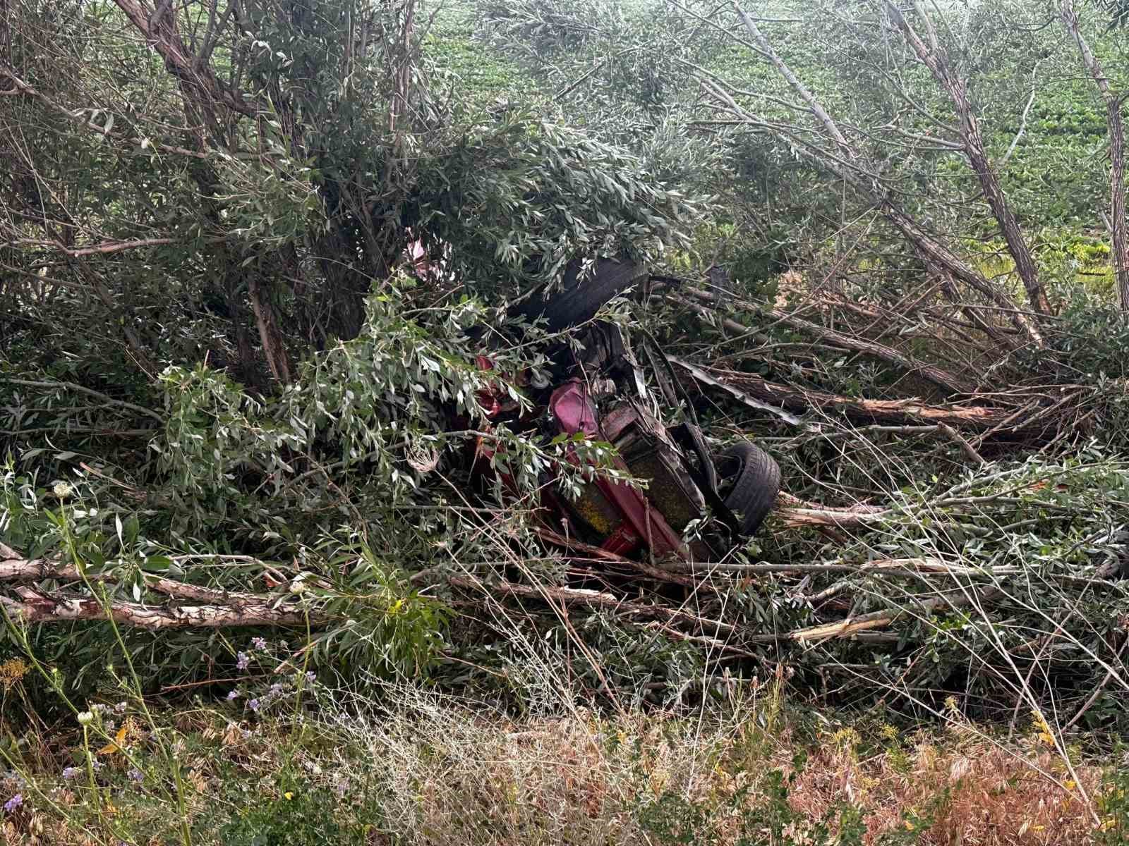 Kayseri’de otomobil şarampole devrildi: 5 yaralı