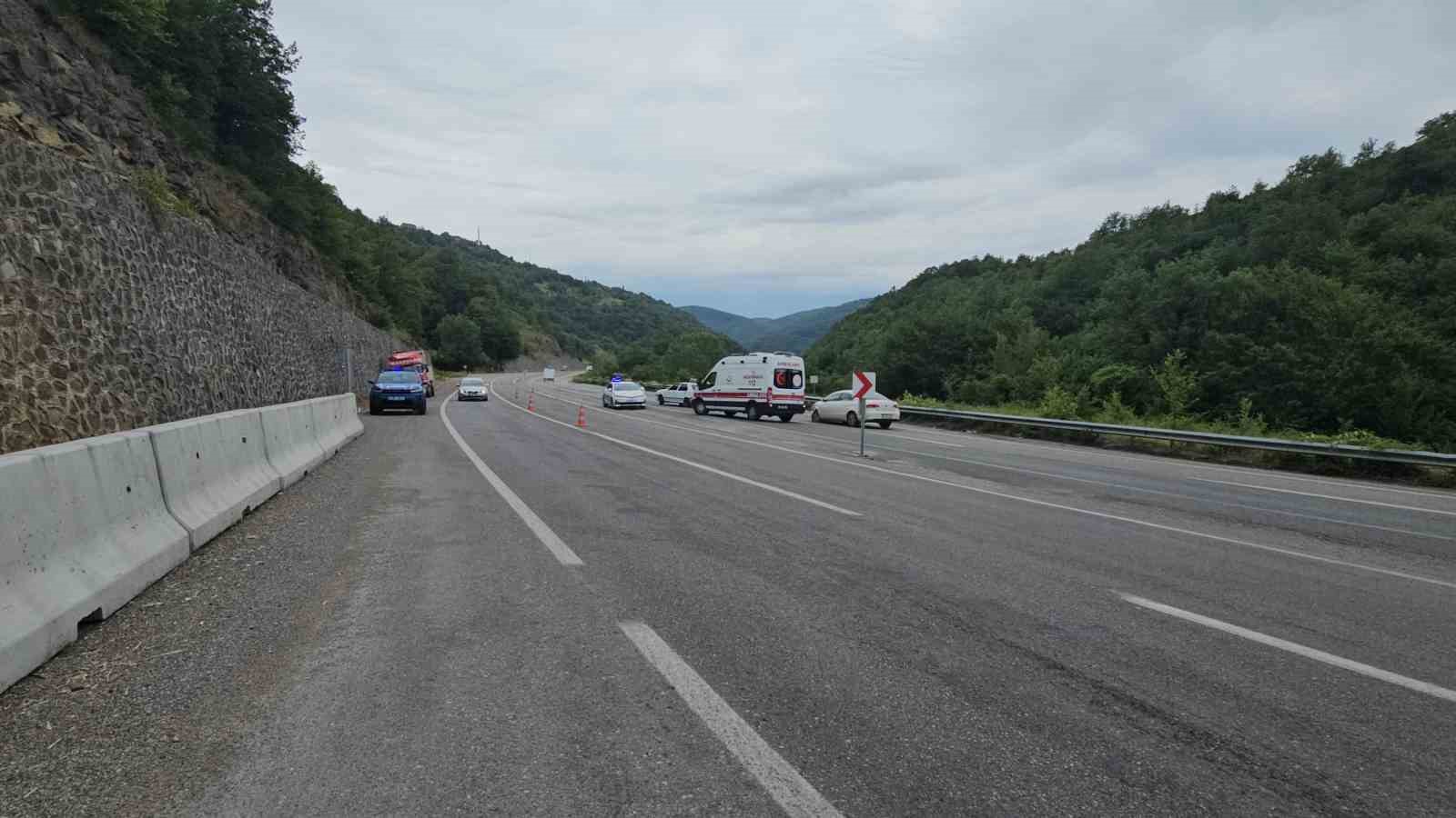 Zonguldak-Ankara yolundaki kazada 1 kişi yaralandı
