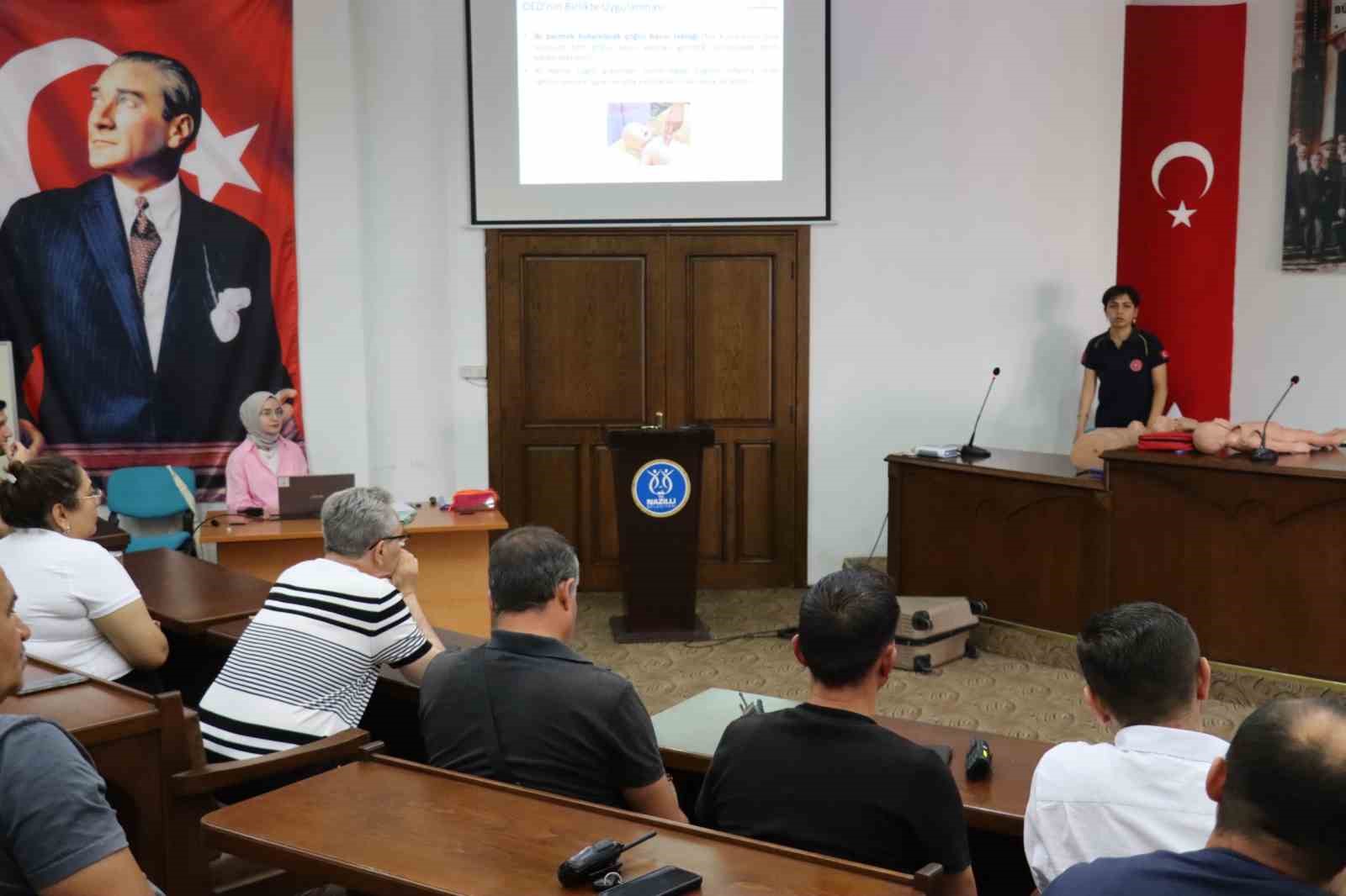 NAFAD ilk yardım eğitimini tamamladı
