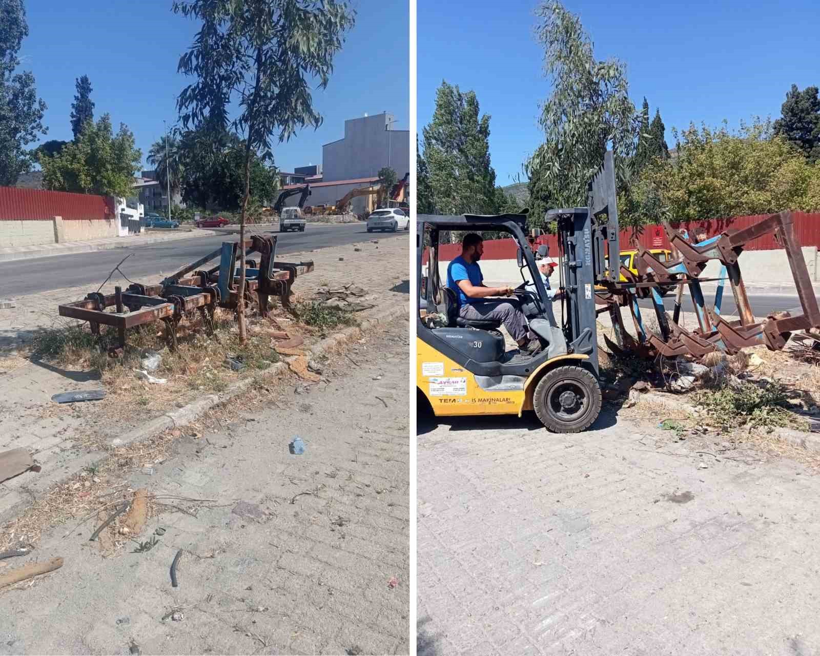 Söke Belediyesi’nden hurda araçlara müdahale