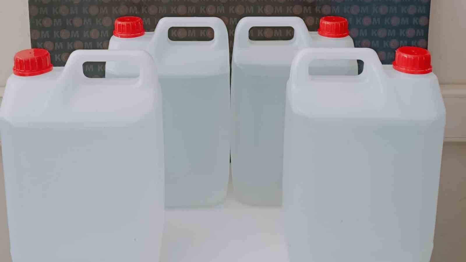 Kırıkkale’de 20 litre kaçak alkol ele geçirildi