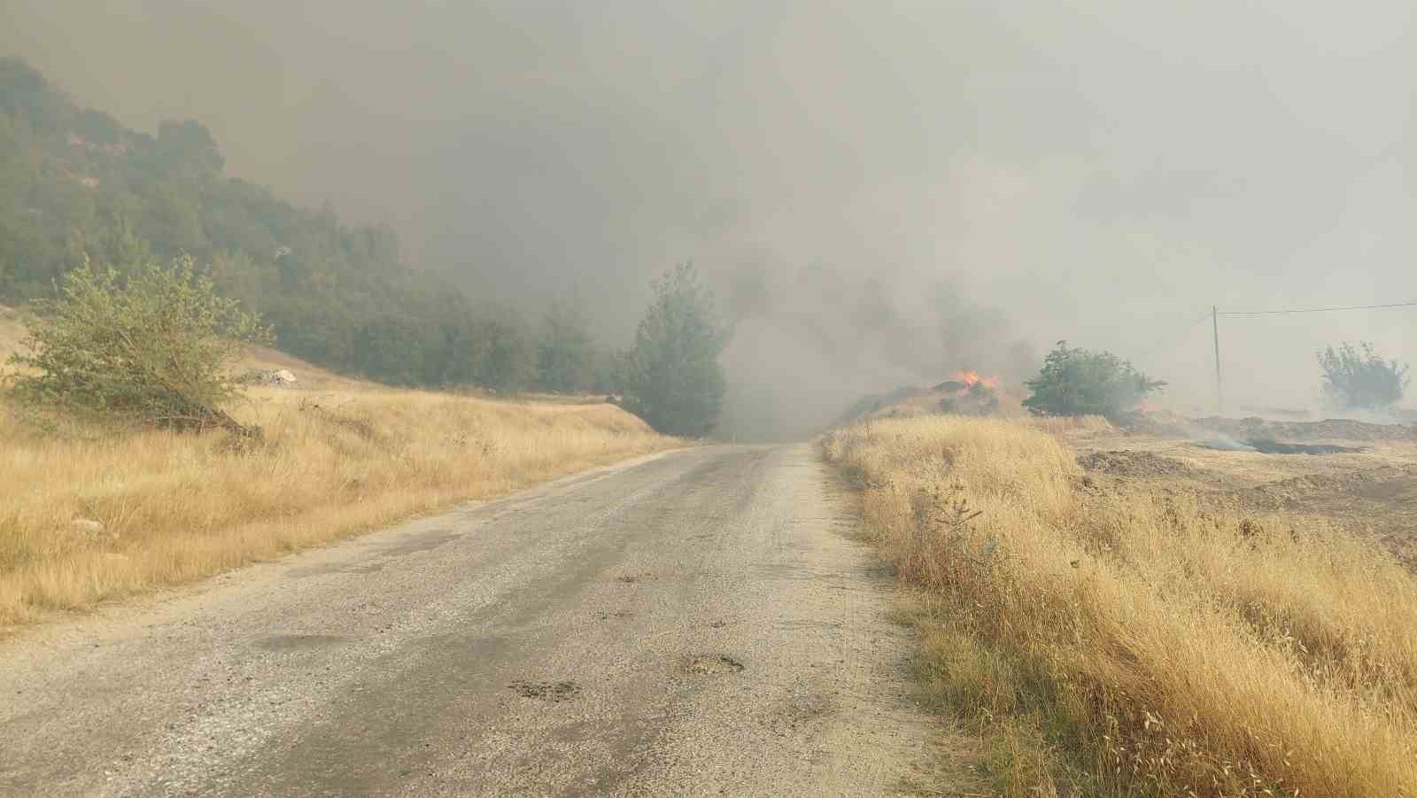Kula&rsquo;daki orman yangını i&ccedil;in ekipler ve vatandaşlar seferber oldu
