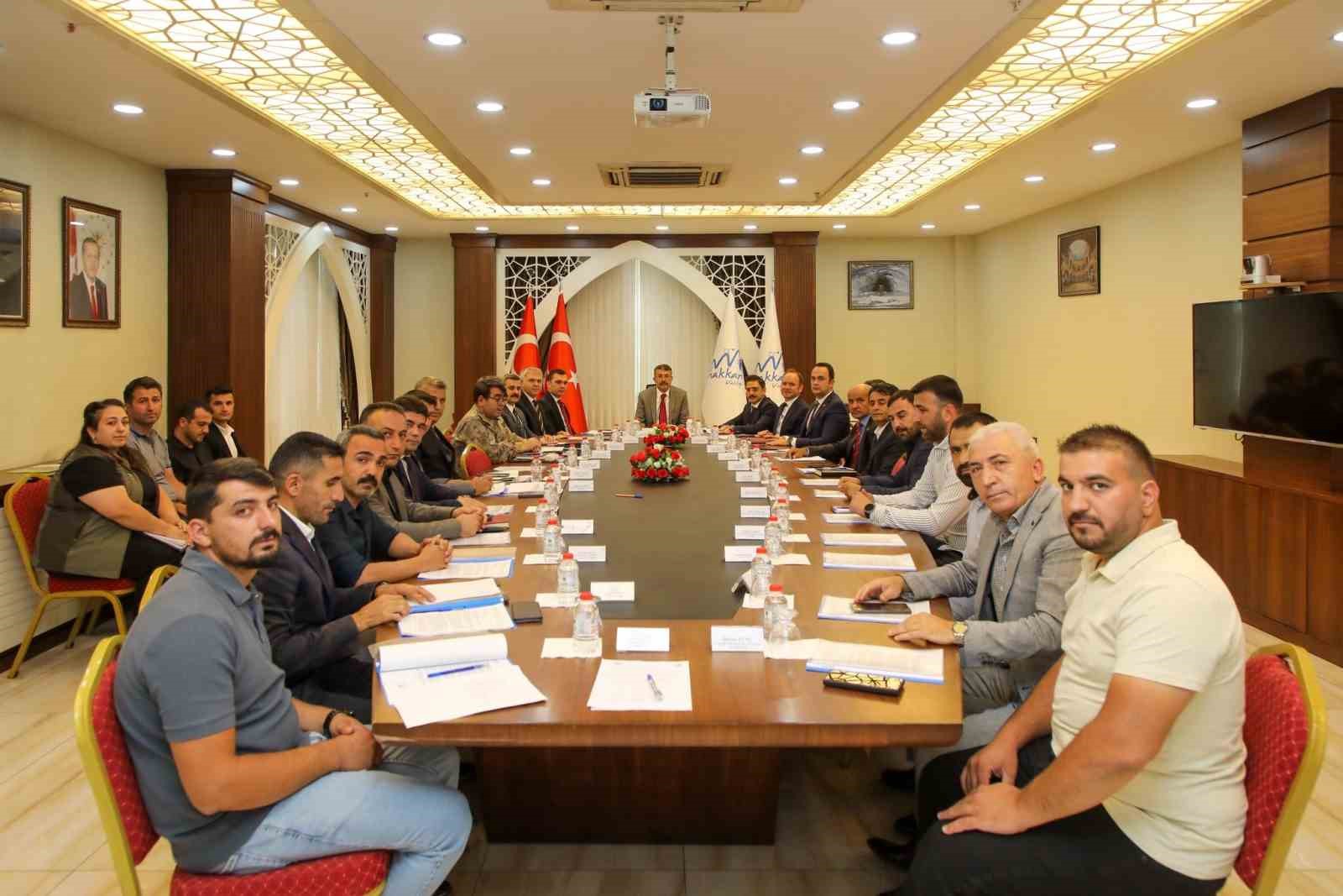 Hakkari’de il hayvanları koruma kurulu toplantısı yapıldı