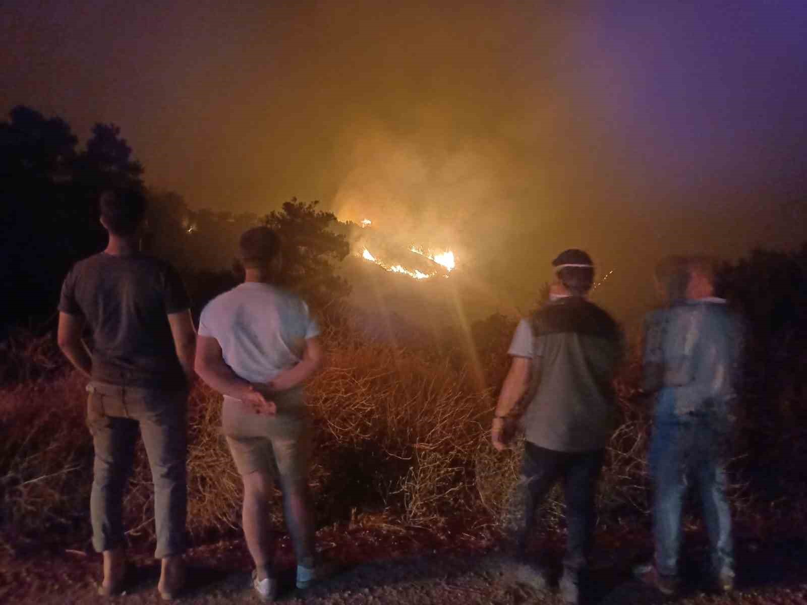 Ahmetli’de çıkan orman yangını Salihli’ye ulaştı