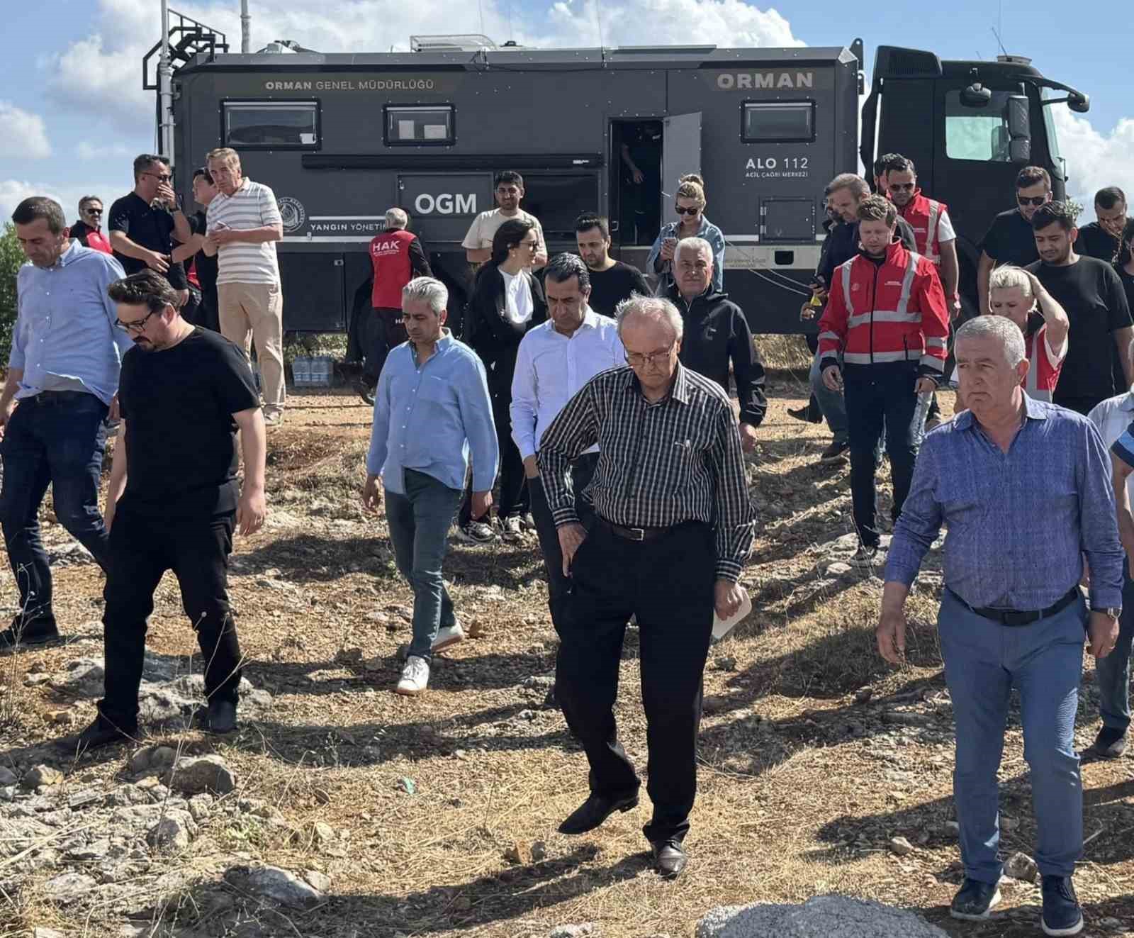 CHP Genel Başkan Yardımcı Erhan Adem, yangın bölgesine geldi

