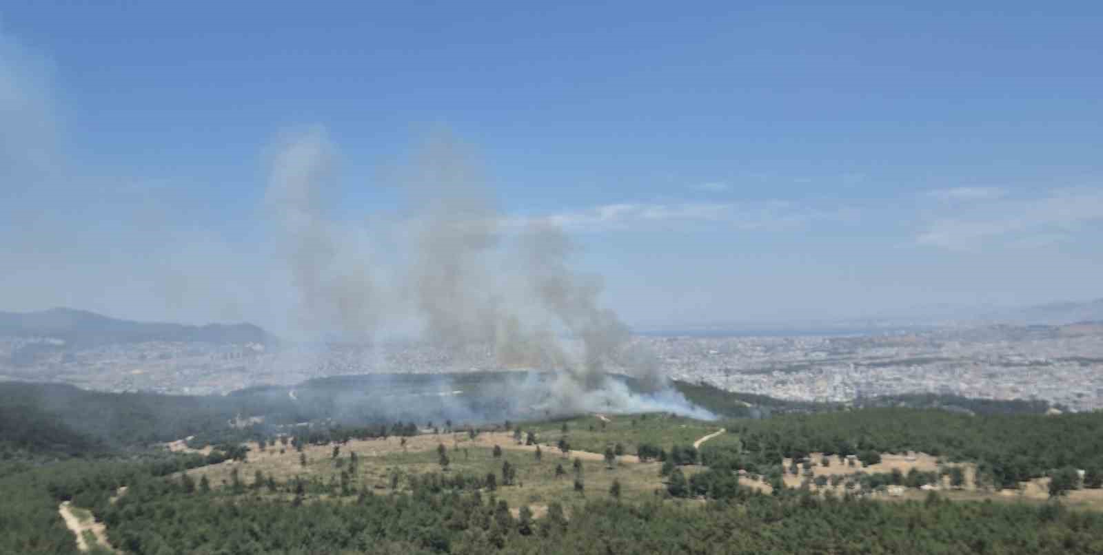 İzmir’de yeni orman yangını: Buca’ya havadan ve karadan müdahale