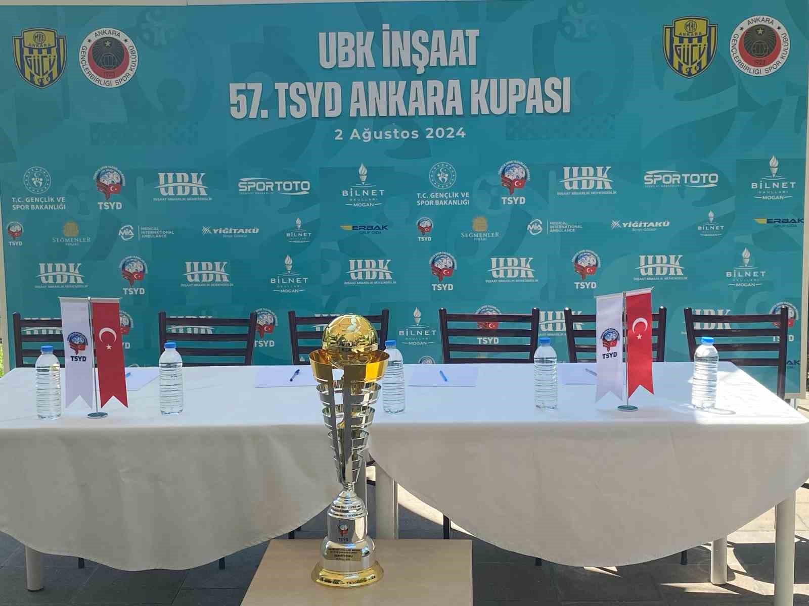 58. TSYD Ankara Şubesi Kupası&rsquo;nda başkent derbisi 2 Ağustos&rsquo;ta oynanacak
